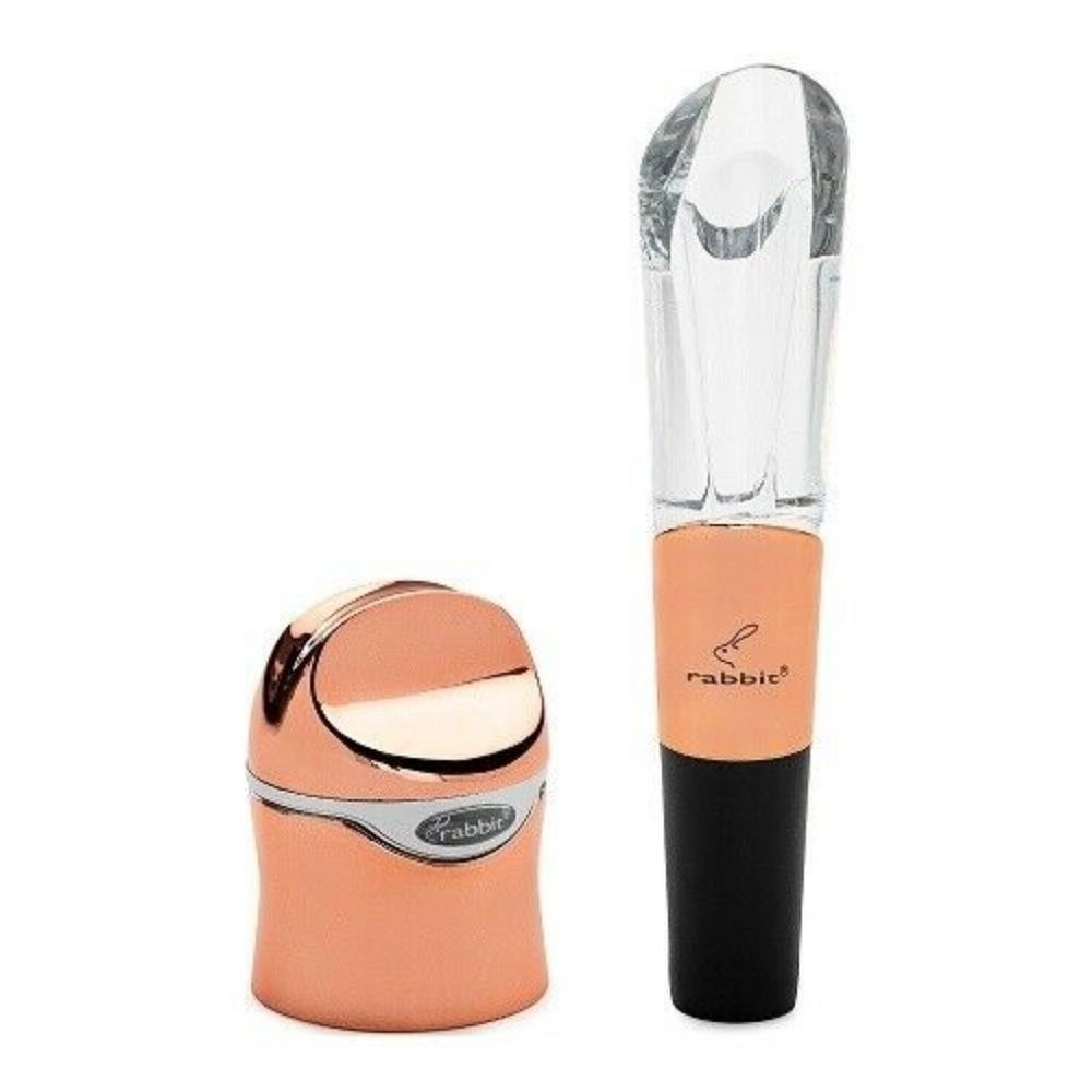 WINE AERATOR AND SEALER GIFT SET Rose NEW Final $$